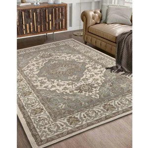 Glendale Traditional Medallion Floral Stain Resistant Indoor Area Rug or Runner - Picture 1 of 52