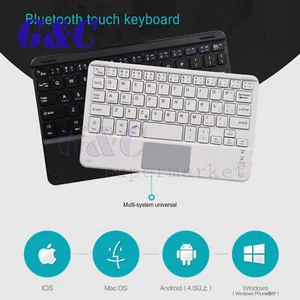 Wireless bluetooth 3.0 9" Mini Keyboard w/ Touchpad for Windows Android iOS - Picture 1 of 9