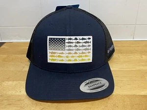 Columbia Unisex-Adult PFG Snap Back Fish Flag Ballcap - Picture 1 of 5