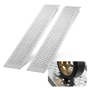 VEVOR 47.2" x 8.5" Aluminum Ramps 880 LBS Capacity Loading Ramps 2PCS - Picture 1 of 12