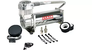 Compresor de aire de montaje en camión Viair 444C cromado servicio constante - 12 voltios, 200 PSI - Imagen 1 de 4