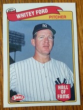 WHITEY FORD, 1989 SWELL BASEBALL GREATS, HALL OF FAME #50, YANKEES