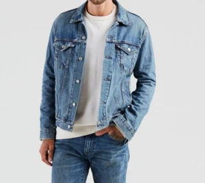 Levi's Strauss Men's Denim Trucker Jacket Button Down Jean Coat Cotton SPIRE - Picture 1 of 11