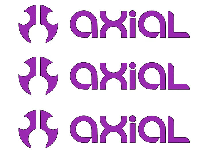 AXIAL  DIE-CUT   Decal   Sticker  ( 3 PCS )    Offroad   RC   NEW - Image 1 of 1