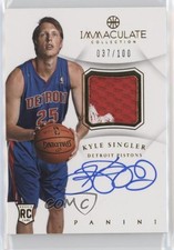 2012-13 Panini Immaculate /100 Kyle Singler #AP-KS RPA Rookie Patch Auto RC