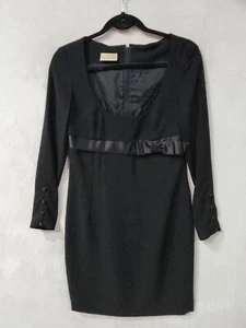 Vintage George Gross Womens Little Black Dress Long Sleeve Size 10 (2430) - Picture 1 of 7