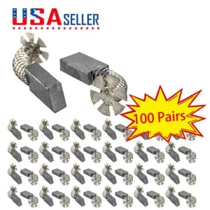 100 Paar Kohlebürsten für AEG 19-005 WSD2300S (337973) Winkelschleifer - Bild 1 von 4
