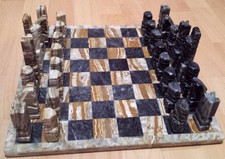 Mexican chess game, handcrafted, 1970 circa, like new