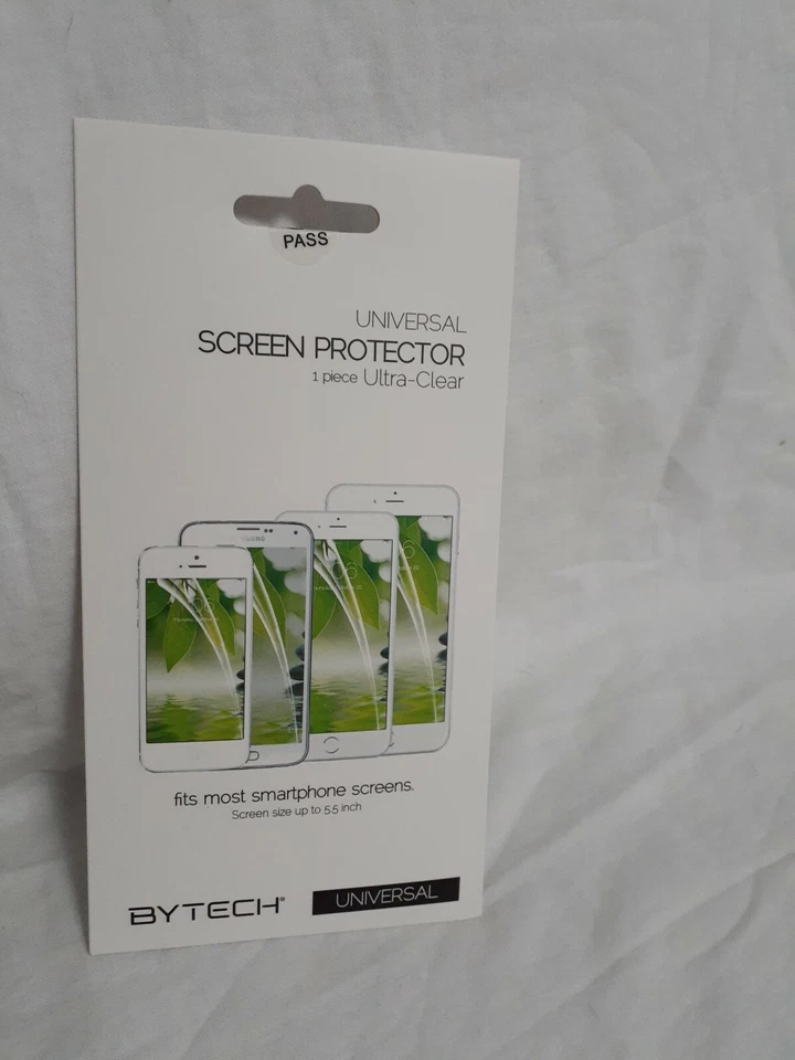Bytech Universal Smartphone Screen Protector Samsung Galaxy S iPhone 1pc Clear