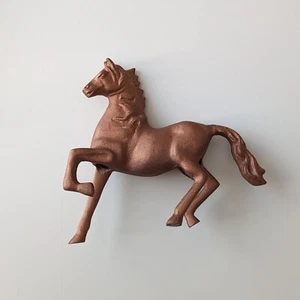 Vintage Horse figurine / Metal horse / Copper-colored horse / animal figurine / - Picture 1 of 12