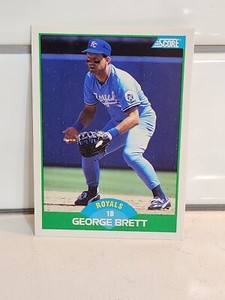 1989 Score George Brett #75 Kansas City Royals HOF 