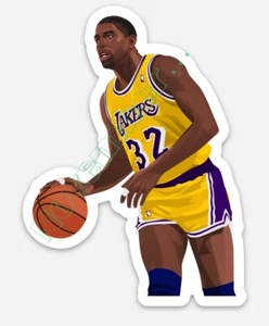 MAGIC Johnson (Magnet) Full vector image NBA showtime Basketball LA Lakers - Picture 1 of 1