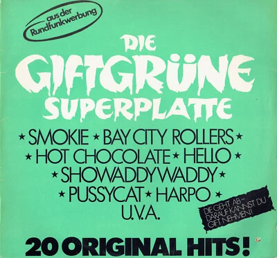 Vinyl, LP - Various – Die Giftgrüne Superplatte - Hello, BZN, Harpo, Pussycat - Bild 1 von 3