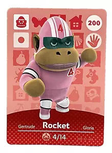 Tarjeta Amiibo Rocket 200 Animal Crossing 2016 Serie 2 Auténtica Nintendo - Imagen 1 de 2
