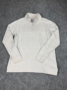 Champion 1/4 Zip Collared Sweatshirt Women's XL Gray Pullover Adult - Picture 1 of 13