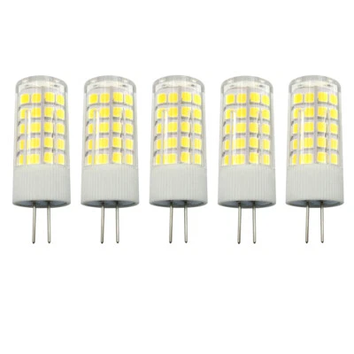 5pcs G4 2-Pins LED Light Bulb 64-2835 Lamp Ceramics Lights 120V Warm/White - Image 1 of 4