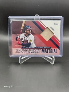 Ozzie Albies 2024 Topps Major League Material /25  Game Used BAT Braves sp Ssp  - Picture 1 of 6