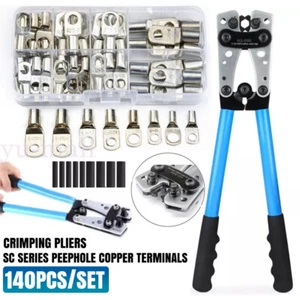 Crimping Pliers Cable Plug Crimping Tool Battery Cable Lug Hex Crimper 6-50mm² - Picture 1 of 15