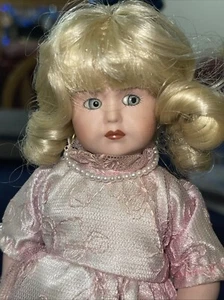 Paradise Galleries Treasury Collection Tuesday's Child Porcelain 8” Doll - Picture 1 of 9