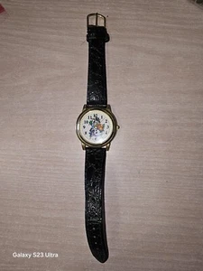 Christmas Time Holiday Milan Watch, Snowman, Brown Leather Band Japan Movement  - Picture 1 of 3