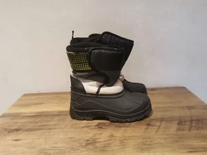 Unisex Kids Fashion Black Hiking Winter Snow Boots Shoes UK(12) EU(30) OLS-BT087 - Picture 1 of 6