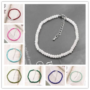 Fine 2x4mm Faceted Multicolor Rondelle Gemstone Beads Bracelet 7.5'' AAA+ - Picture 1 of 39