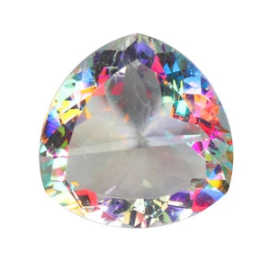 Hydrothermal Mystic 125 Ct Lab Created Topaz Trillion Shape for Signet - Picture 1 of 9