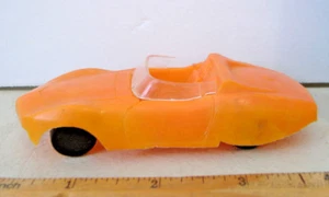 VINTAGE PLASTIC ORANGE CONVERTIBLE~MADE IN HONG KONG - Picture 1 of 7