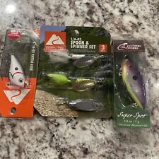 Fishing Lot Of 5 Cotton Cordell  Shad, Ozark Trail Lure And Spoon & Spinner Set
