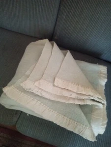 Vtg Light Blue Thick Blanket /Camping/Crafts/Cutter/Fabric 60"x70" - Picture 1 of 3
