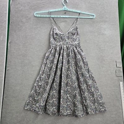 J.crew Women Dress 4 Multicolor Floral Fit & Flare Sleeveless Cotton - Image 1 of 4