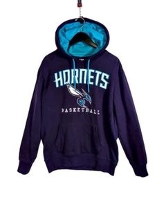 Charlotte Hornets NC Hoodie Mens Large Purple Sweater NBA Basketball UNK Retro - Picture 1 of 7