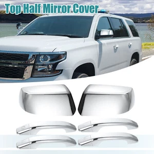 Cover Mezzo Specchio Top Cromato Copertura Maniglia per Chevy Tahoe Suburban per GMC Yukon - Foto 1 di 6