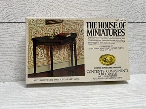 X-Acto House of Miniatures Hepplewhite Side Table (40004) Dollhouse Furniture - Picture 1 of 5