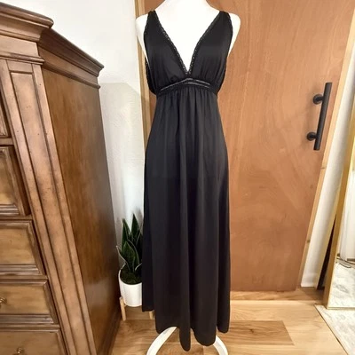 Vestido de Noche Vintage Miss Elaine Encaje Talla Pequeña/Mediana Elastizado Maxi Barredora Quimise Foto 1 de 4