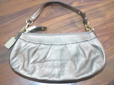 RARE 2008 COACH MADISON SMALL HOBO GOLD SHOULDER BAG IN PEBBLE LEATHER - Image 1 of 4