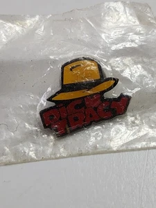 Vintage Disney Dick Tracy Detective Yellow Hat Lapel Hat Pin - Picture 1 of 2