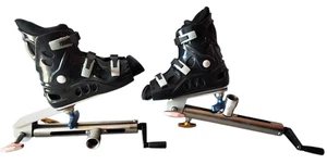 Mizuho OSI P-2 5855-865 Zugstiefel X-Large rechts und links mit Fußplatten - Bild 1 von 12