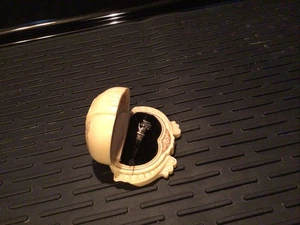 Anillo rompecabezas corazón en manos de plata de ley de colección, de colección. Caja de anillos, leer - Imagen 1 de 10