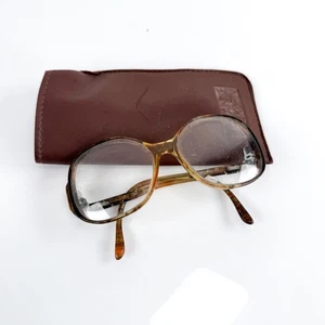 Vintage Titmus Glasses Horn Rimmed Two Toned Frames 3/4 Big Round Thick - Picture 1 of 15