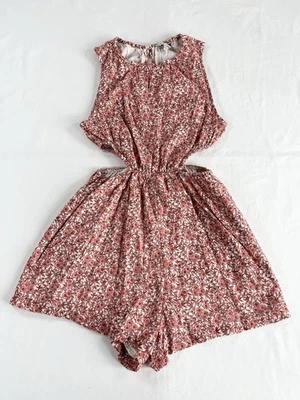 全新 American Eagle 连衫裤镂空花卉夏季沙滩口袋女式 S A8109 — 第 1/4 张图片