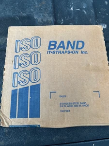 BAND-IT C40699 316 Edelstahlband, 3/4" Breite x 0,030" Dicke, 100 BA206 - Bild 1 von 2