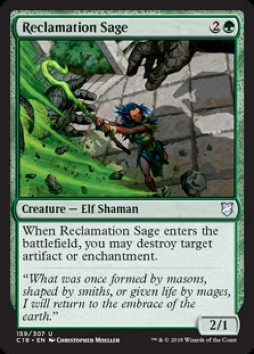 Reclamation Sage - Medium Play MTG Commander 2018 - Image 1 of 1