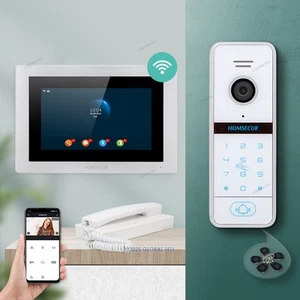 HOMSECUR 7" WIFI HD Video Door Phone Call Intercom Password RFID External Memory - Picture 1 of 8
