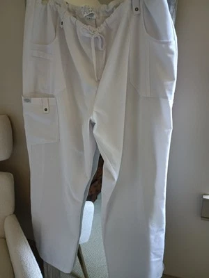 DICKIES - белый медицинские брюки - размер 2XL/2XG/2TG - Изображение 1 из 4