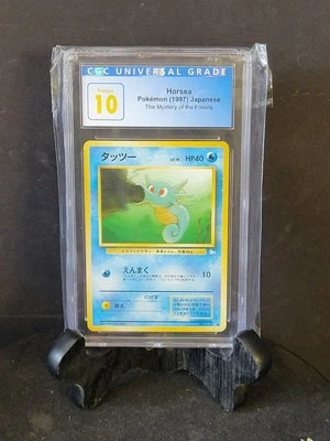 Pokemon 1997 The Mystery Of Fossils Japanese Horsea #116 CGC Pristine 10 - Image 1 of 2