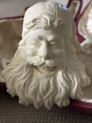 Figura de Papá Noel Pipa de Erdogan EGE Hecha a Mano Bloque Espuma de Mar-NUEVO CON ESTUCHE123 Foto 1 de 4