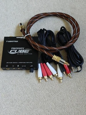 AUDIOTRAK Prodigy CUBE Black Edition USB DAC External Sound Card Hi-Res Audio - Image 1 of 4