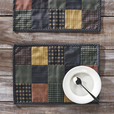 Heritage Farms Quilted Placemat Set of 2 13x19 VHC Brands - Image 1 of 4