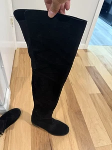 Stuart Weitzman Over The Knee Suede Boots Size 7 - Picture 1 of 6